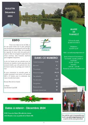 Pannecé Bulletin Décembre 24