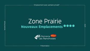 Présentation Nouveaux Emplacements avec Sanitaires Privés