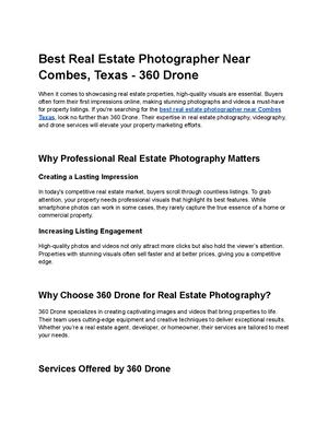 Best Real Estate Photographer Near Combes, Texas 360 Drone