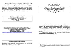 AMFAR A15 184 L'impasse des Sergents (1929)