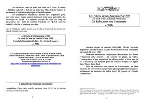 AMFAR A15 179 Un ballet pour une Centenaire (1981)