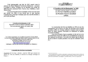 AMFAR A15 160- Le fort de Châtillon pendant la Première Guerre mondiale (1915)