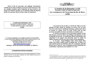 AMFAR A15 158-Les conséquences de l'assassinat du duc de Berry (1820)