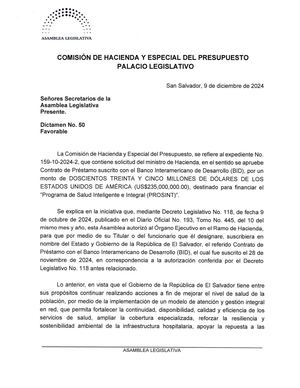 $250 Millones Bid Procint