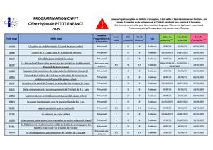 Cnfpt Programmation Petite Enfance 2025