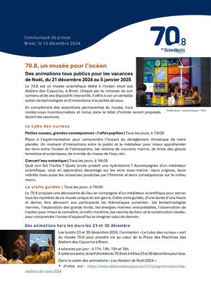 Cp Programmation des vacances Noël 2024 au 70.8