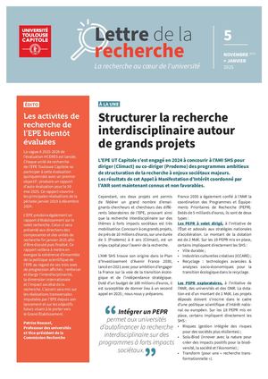Lettre de la Recherche n°5