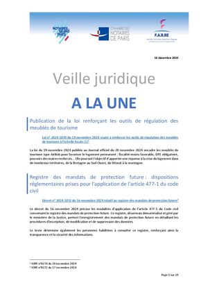 Veille Juridique N°27 (novembre 2024)