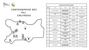 Cartographie PAJ Du Calvados