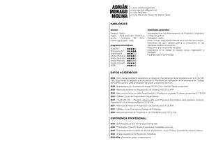 Cv+Portfolio - Adrián Morago