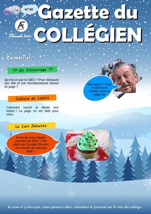 Gazette du collegien - 49, Décembre 2024
