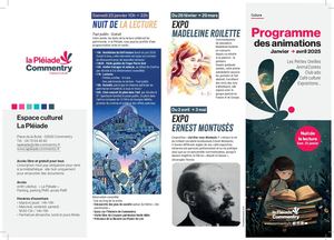 Programme de la Pléiade - Janvier à avril 2025