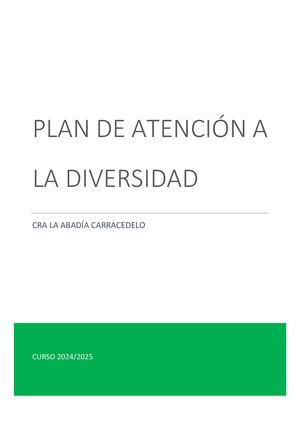 Plan Atención Diversidad 24 25