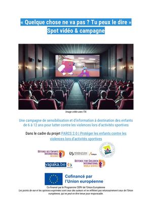 Media Kit | Spot vidéo & campagne "Quelque chose ne va pas ? Tu peux le dire"