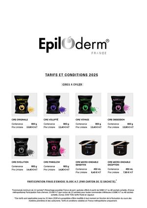 Tarifs Et Conditions 2025 Epiloderm
