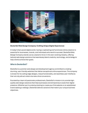 DexterSol Web Design: Where Creativity Meets Functionality
