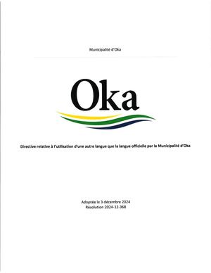 Directive retative à l'utilisation d'une autre langue que la langue officielle (français)