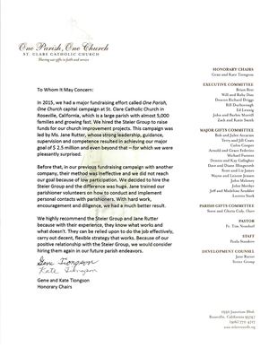 St Clare Roseville LOR