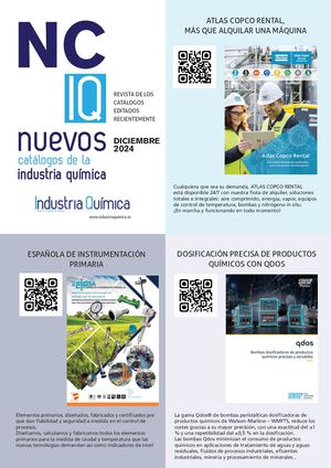 Nuevos catálogos de la Industria Química- diciembre 2024