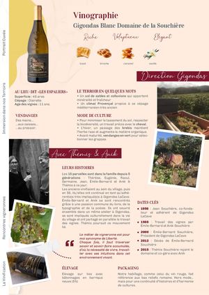 Vinographie Gigondas Blanc Domaine De La Souchiere