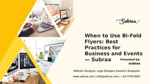 When To Use Bi Fold Flyers Best Practices For Business And Events — Subraa
