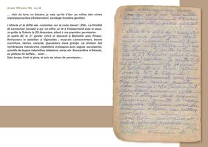 Carnet de Henri Georges Houblain. Année 1916.