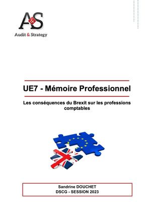 M.DSCG.2024 5 - Les conséquences du Brexit sur les professions comptables