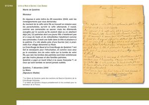 Correspondance officielle relative à Georges Bardoux.