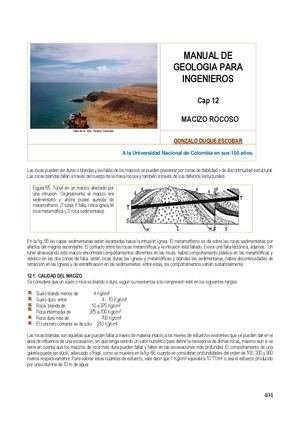 Manual de geología- Cap 12. Macizo Rocoso.