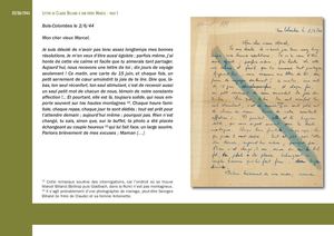 Correspondance de Claude Billand avec sa famille en 1944.