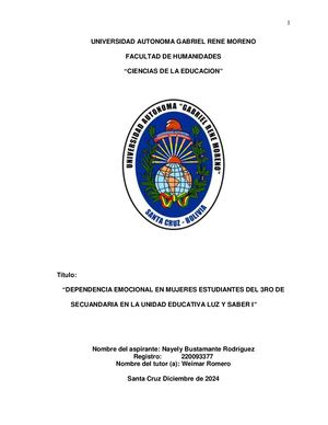 Tesis Dependdencia Emocional