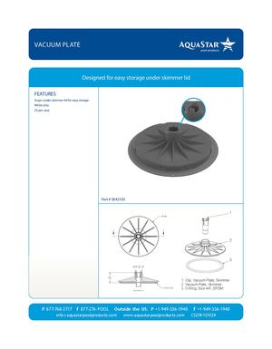 SK43105 Vacuum Plate CS218 121024