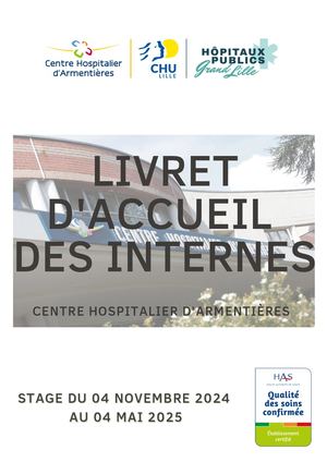 Livret d'accueil Des Internes