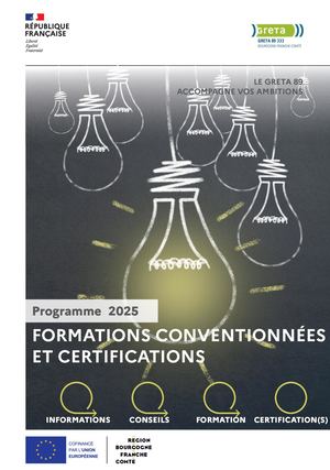 Formations conventionnées et certifications 2025