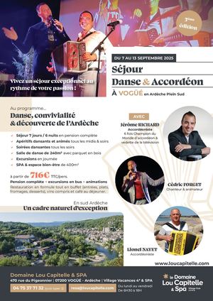Séjour Danse & Accordéon 2025 en Ardèche méridionale