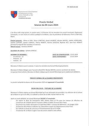 Pv 04 Mars 2024