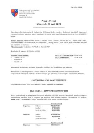 Pv 08 Avril 2024