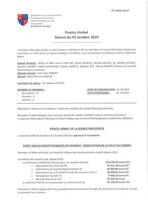 Pv 07 Octobre 2024