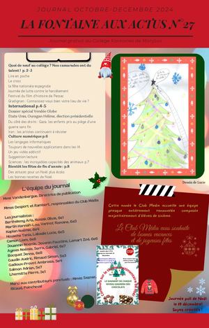 Journal N°27 Octobre-décembre 2024