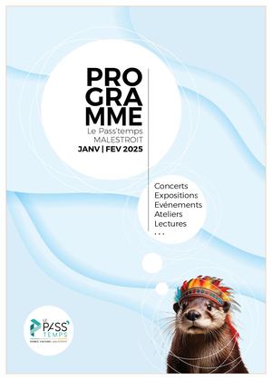 Programme espace culturel le Pass'temps - Malestroit Janvier Février 2025