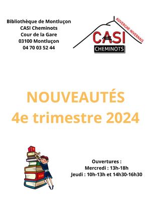 Nouveautés 4e Trimestre 2024