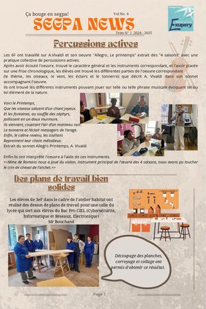 Segpa News N°1 2024 25