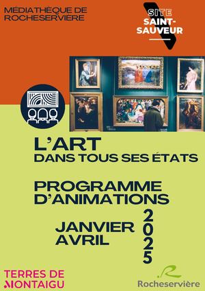 Programme médiathèque Rocheservière Jan Avril 2025