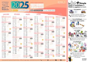 Calendrier 2025 - Zone 9