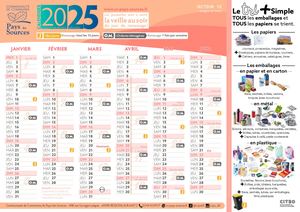 Calendrier 2025 - Zone 12