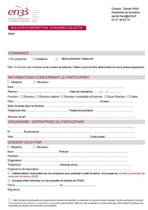 Formulaire Inscription Coaching Collectif 2024