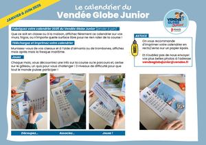 Le calendrier du Vendée Globe Junior 2024-2025