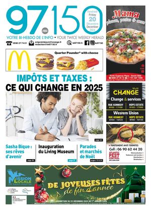 Journal le 97150 - Edition du vendredi 20 décembre 2024 - N°864
