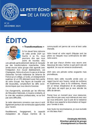 PETIT ÉCHO N°20 DÉCEMBRE 2024