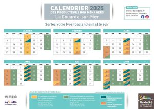 Calendriers Pro 2025 La Couarde Sur Mer